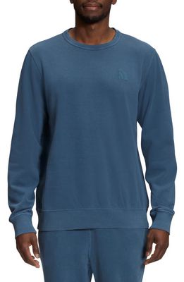 The North Face Garment Dye Crewneck Sweatshirt in Shady Blue