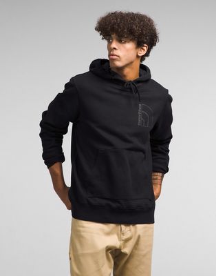 The North Face garment dye hoodie in black