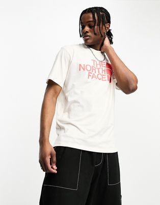 The North Face Half Dome chest logo T-shirt in off-white