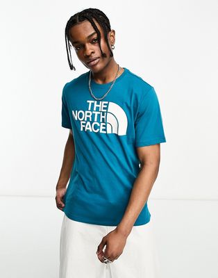 The North Face Half Dome chest logo t-shirt in teal-Blue