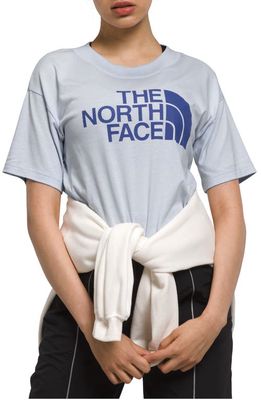 The North Face Half Dome Crop Graphic T-Shirt in Dusty Periwinkle