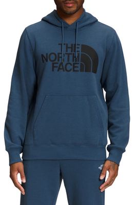 The North Face Half Dome Graphic Pullover Hoodie in Shady Blue/Tnf Black