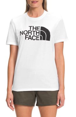 The North Face Half Dome Logo Graphic Tee in Tnf White/Tnf Black