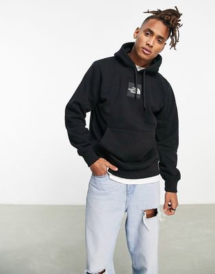 The North Face Heavyweight Box chest logo hoodie in black