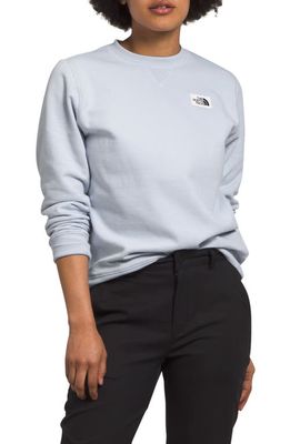 The North Face Heritage Patch Crewneck Sweatshirt in Dusty Periwinkle