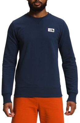 The North Face Heritage Patch Crewneck Sweatshirt in Summit Navy