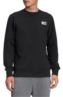 The North Face Heritage Patch Crewneck Sweatshirt in Tnf Black
