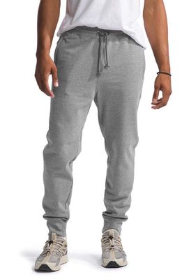 The North Face Heritage Patch Jogger Sweatpants in Tnf Medium Grey Heather/White