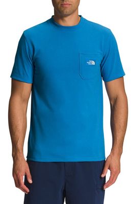 The North Face Heritage Patch Pocket T-Shirt in Super Sonic Blue