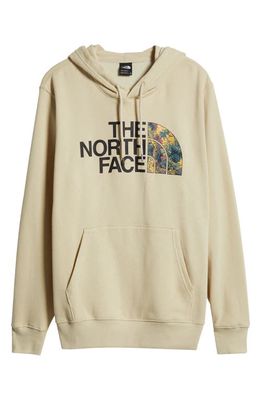 The North Face Holiday Half Dome Hooded Pullover in Gravel/Multi-Color