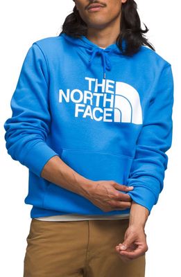 The North Face Holiday Half Dome Hooded Pullover in Optic Blue/Tnf White