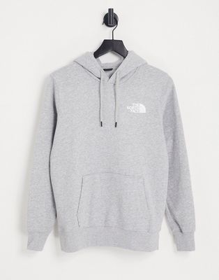 The North Face IC Geo NSE Box back print hoodie in gray