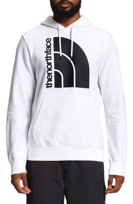 The North Face Jumbo Half Dome Hoodie in Tnf White/Tnf Black