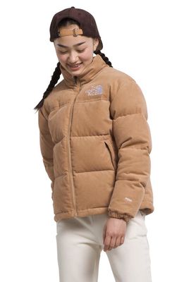 The North Face Kids' 1996 Retro Nuptse Packable 700 Fill Power Down Jacket in Almond Butter