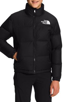 The North Face Kids' 1996 Retro Nuptse Packable 700 Fill Power Down Jacket in Tnf Black