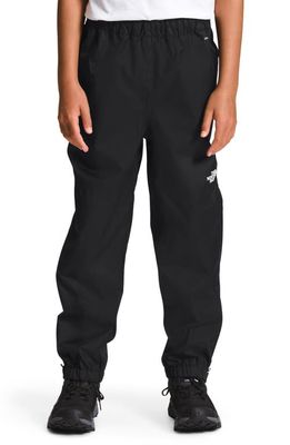 The North Face Kids' Antora Waterproof Packable Recycled Polyester Rain Pants in Black