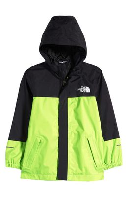 The North Face Kids' Antora Waterproof Rain Jacket in Safety Green