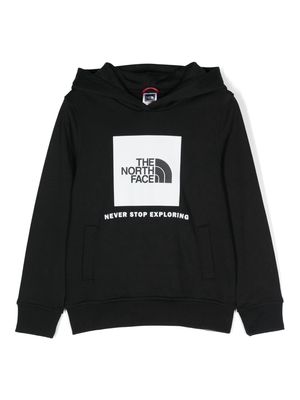 The North Face Kids Box cotton hoodie - Black