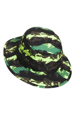 The North Face Kids' Class V Brimmer Sun Hat in Deep Grass Green Mntn Panorama