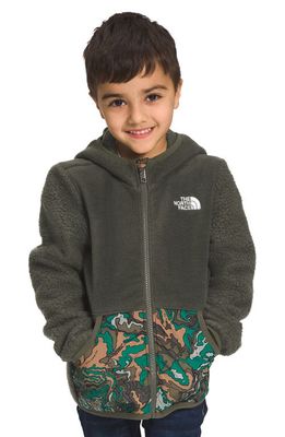 The North Face Kids' Forrest Fleece Full Zip Hoodie in New Taupe Green