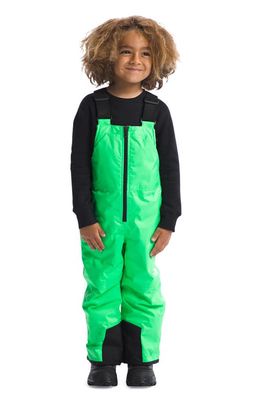 The North Face Kids' Freedom Insulated Waterproof Snow Bibs in Chlorophyll Green