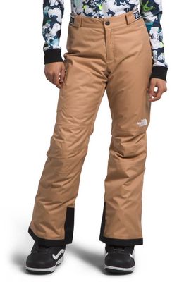 The North Face Kids' Freedom Waterproof Insulated Pants in Almond Butter
