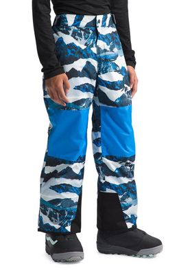 The North Face Kids' Freedom Waterproof Recycled Polyester Insulated Pants in Optic Blue Mountain