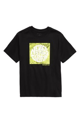 The North Face Kids' Graphic Tee in Black/Led Yellow