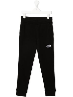The North Face Kids logo-embroidered track pants - Black