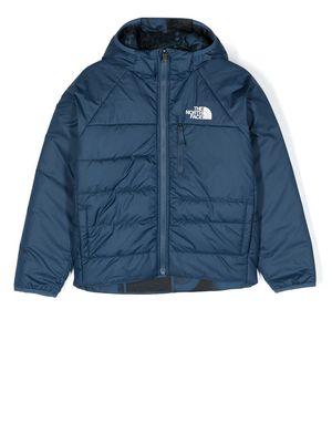 The North Face Kids logo-print padded jacket - Blue