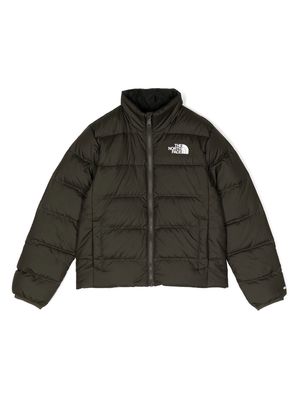 The North Face Kids logo-print padded jacket - Green