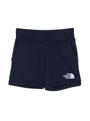The North Face Kids logo-print shorts - Blue