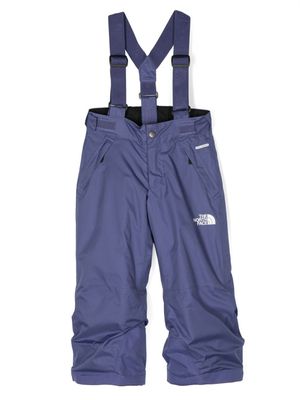 The North Face Kids logo-print straight trousers - Blue