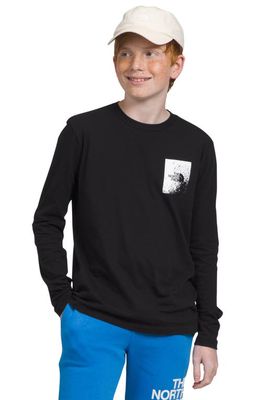The North Face Kids' Long Sleeve Graphic T-Shirt in Tnf Black