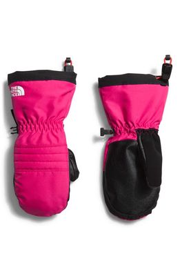 The North Face Kids' Montana Water Repellent Ski Mittens in Mr. Pink