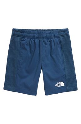 The North Face Kids' Mountain Athletic Shorts in Shady Blue Light Heather Camo