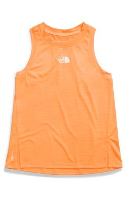 The North Face Kids' Never Stop Performance Tank in Bright Cantaloupe