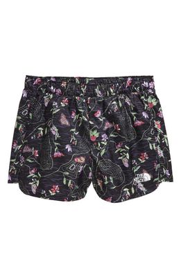 The North Face Kids' Never Stop Running Shorts in Black Iwd Print