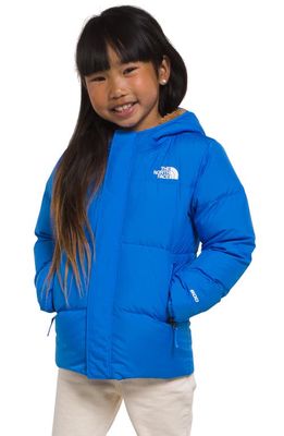 The North Face Kids' North Hooded Water Repellent 600 Fill Power Down Jacket in Optic Blue