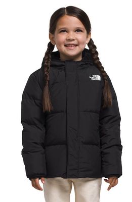 The North Face Kids' North Hooded Water Repellent 600 Fill Power Down Jacket in Tnf Black