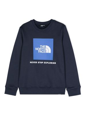 The North Face Kids Redbox cotton sweatshirt - Blue