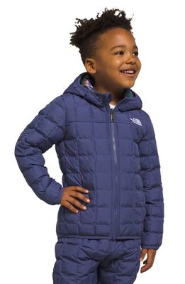 The North Face Kids' Reversible ThermoBall Hooded Jacket in Cave Blue