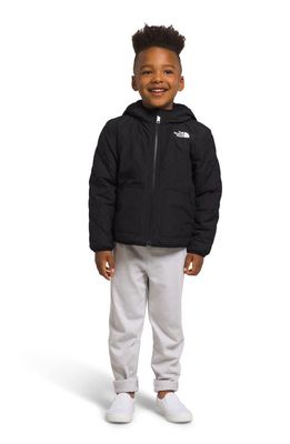 The North Face Kids' Shady Glade Reversible Water Repellent Hooded Jacket in Tnf Black