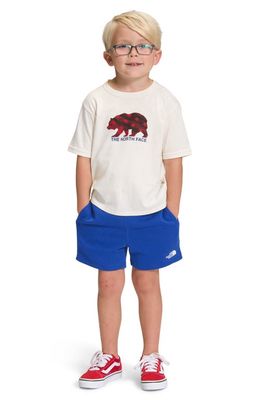 The North Face Kids' Summer Graphic Tee & Shorts in Gardenia White/Blue