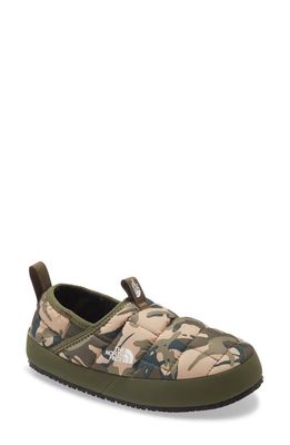 The North Face Kids' ThermoBall Traction II Convertible Slipper in Explorer Camo/Taupe Green