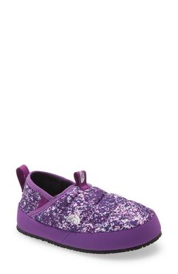 The North Face Kids' ThermoBall Traction II Convertible Slipper in Gravity Purple Print
