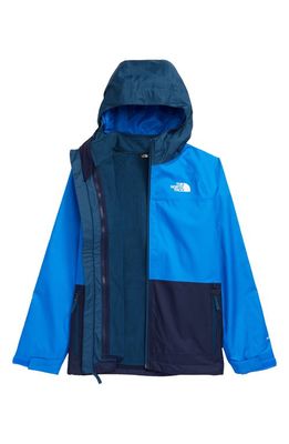 The North Face Kids' Vortex Triclimate Water Resistant Hooded Jacket in Hero Blue