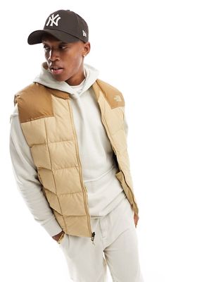 The North Face lhotse vest jacket in stone-Neutral