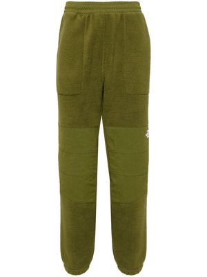 The North Face logo-embroidered fleece-panel trousers - Green