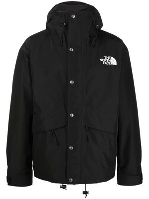 The North Face logo-embroidered windbreaker - Black